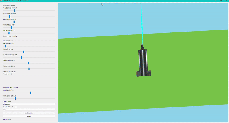 Rocket Simulator Interface