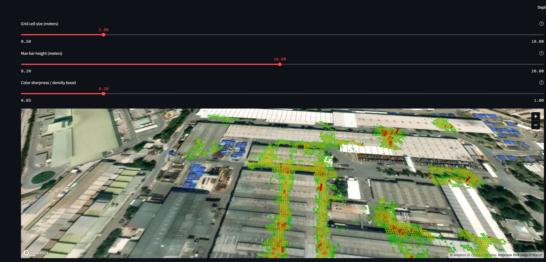 Tractor Movement Heatmap (Borusan Demo – April 2025) image