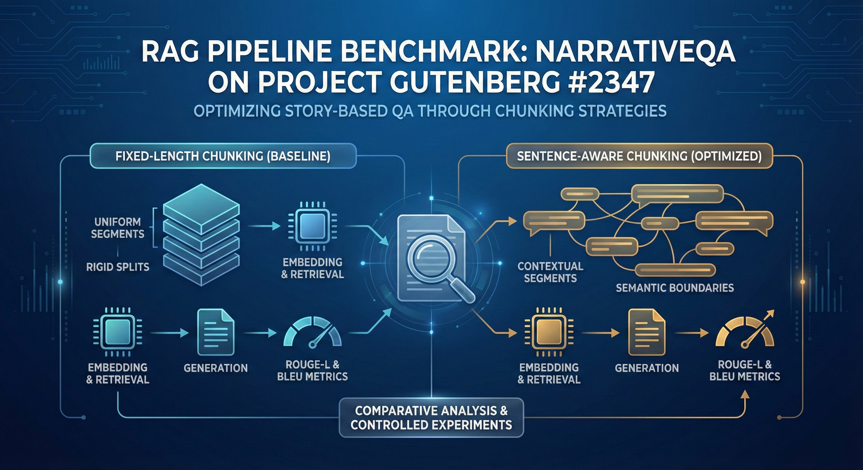 RAG Pipeline Benchmark — NarrativeQA on Project Gutenberg #2347 image