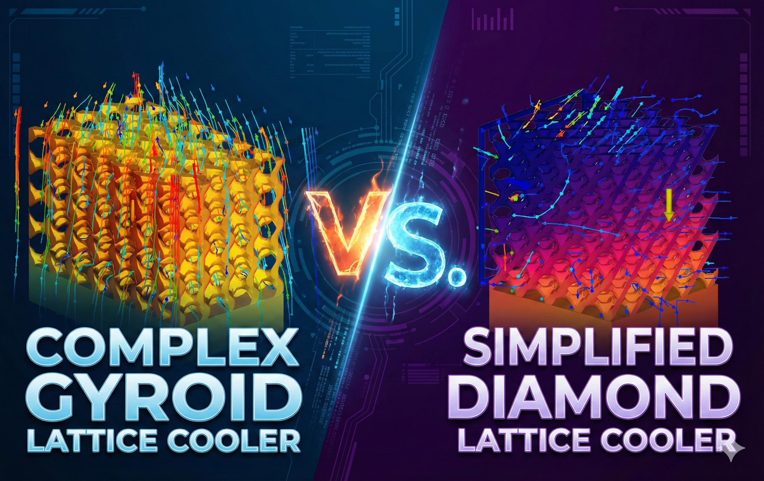 TPMS Heat Sink Design Trade Study — Gyroid vs Schwarz-D (1-CPU & 2-CPU) | MTH450 image